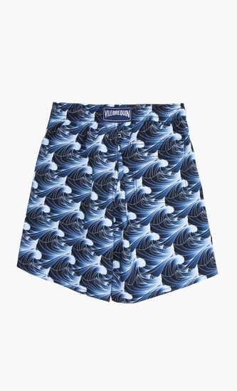 Bleu Marine Printed Shorts