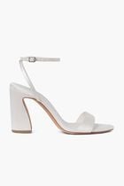 MALIA 90MM CURVED HEEL SIMPLE SANDAL WITH ANKLE STRAP