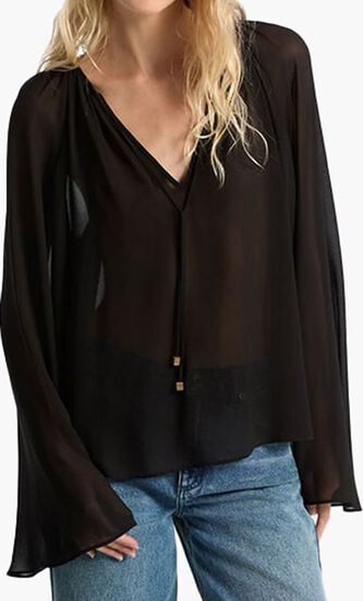 Georgette V-Neck Blouse