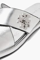T Lock Cross Slide Sandals