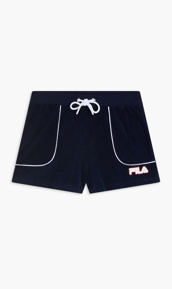 SHORT WITH CONTRAST PIPING