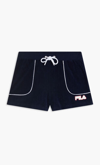 SHORT WITH CONTRAST PIPING