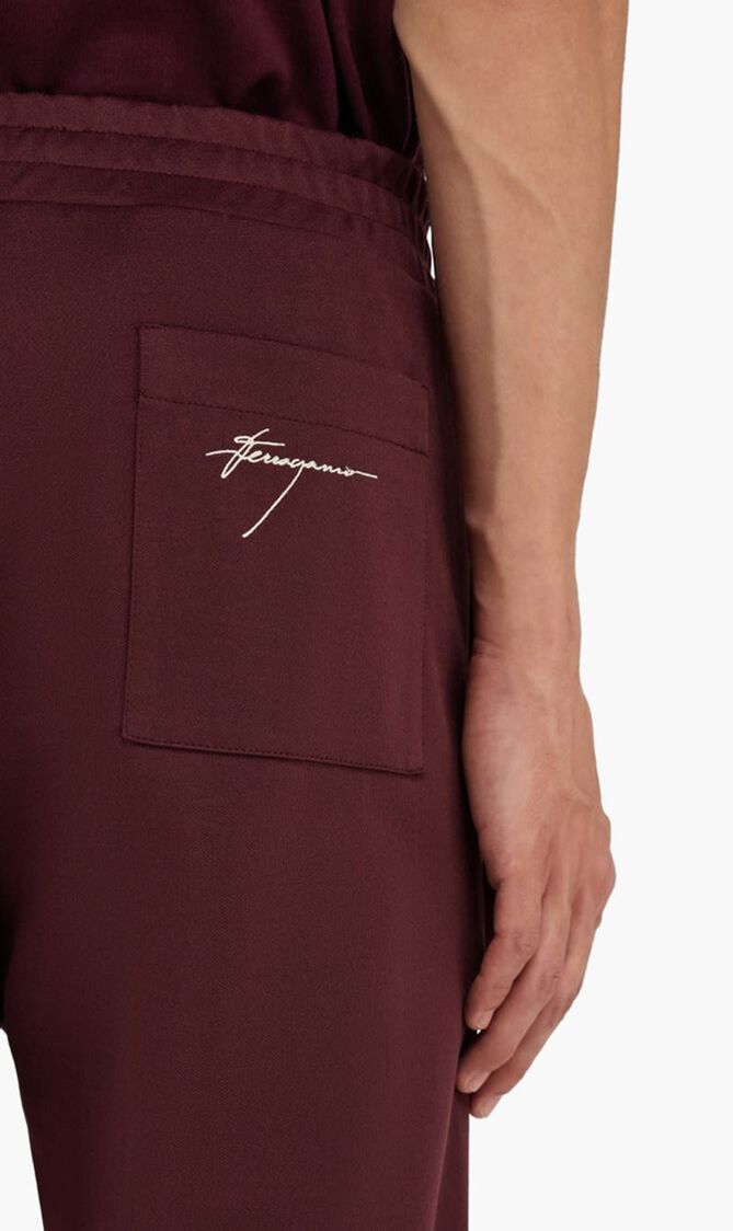 Track Pants with Contrasting Stripe