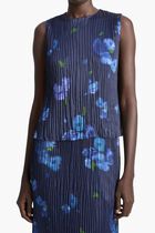 Poppy Blur Crushed Satin Shell