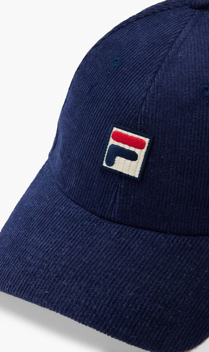 SHYLOCORD F_BOX LOGO CORDUROY BASEBALL CAP
