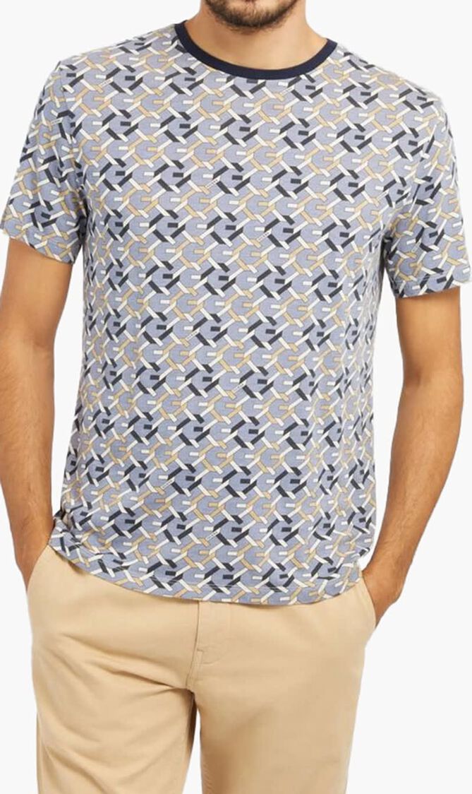 SS CN G CHAIN AOP TEE