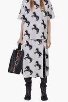 PIXEL HORSE WOOL JAQUARD SKIRT