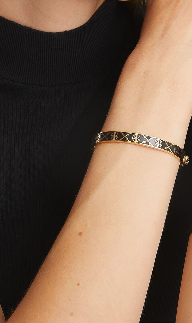 T MONOGRAM HINGE BRACELET