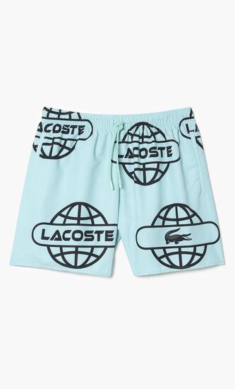 Globe Print Swimwear