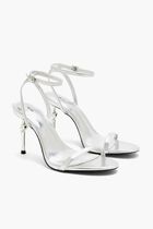 ALIVIA GOLD METAL HEEL SANDALS