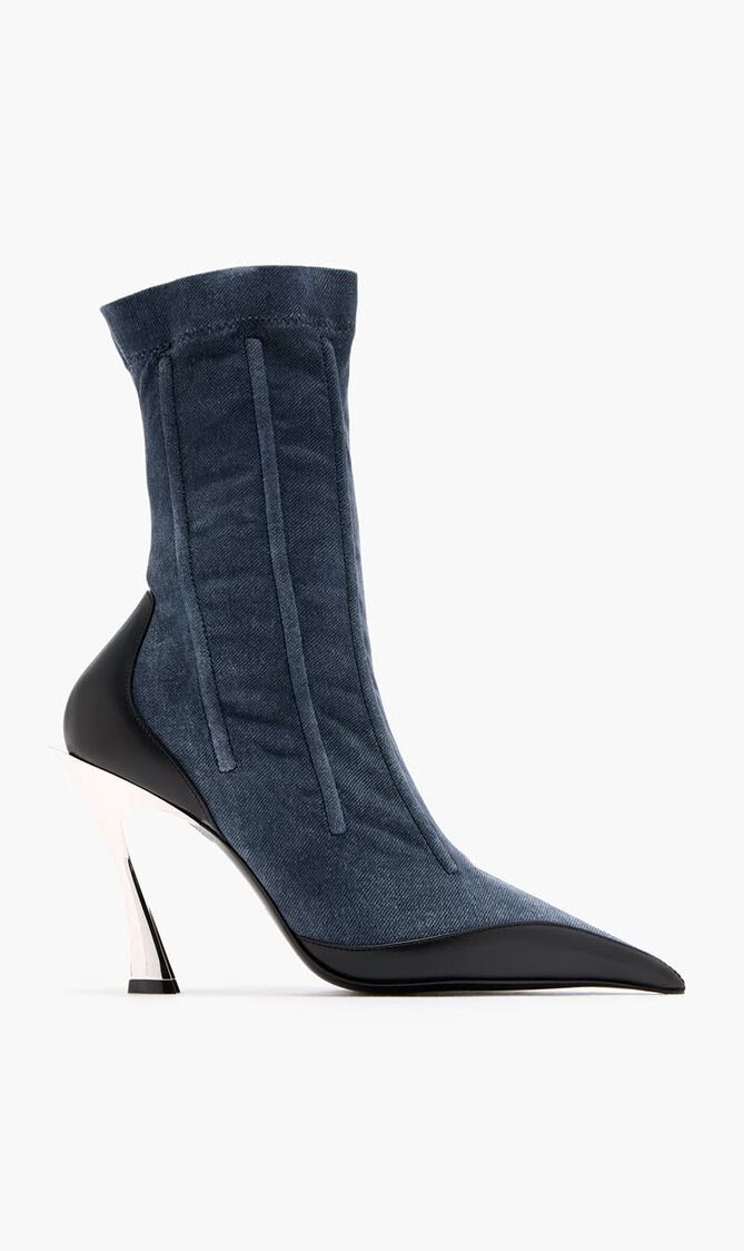 Corset ankle boots