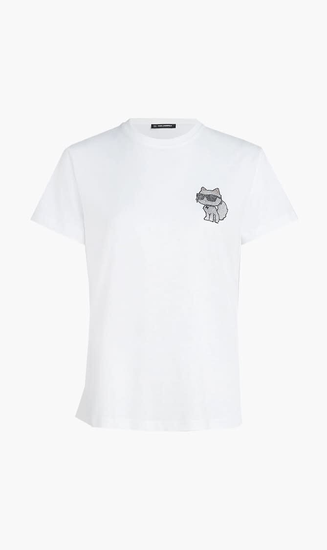 Ikon Karl & Choupette Rhinestone T-Shirt