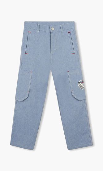 Pants with Brand Logo Print