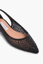 BOW TIE CRYSTAL TULLE FLAT