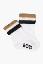 Multi-Coloured Logo Socks , 3 piece Set