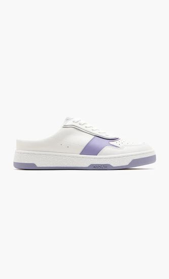 MULE WHITE PURPLE LEATHER LADIES