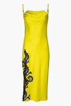 Barocco Lace Cowl Midi Dress