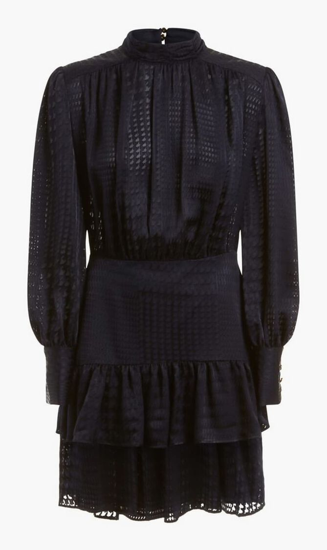 Millie Dress - Prince Of Wales Burn Out 130 G