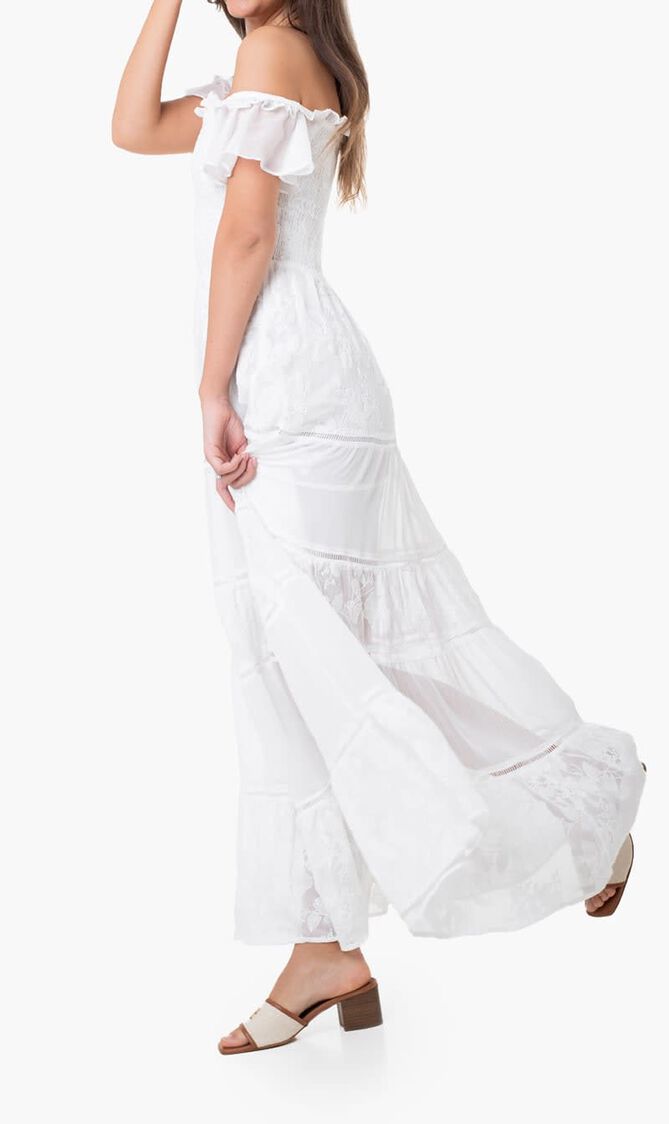 Ss Giuditta Embro Long Dress