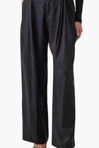 Sancha Wide-Leg Twill Pants