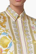 FORMAL SHIRT UNDERWATER BAROCCO FOULARD ON SILK TWILL