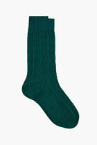 Cashmere Ribbed High Socks