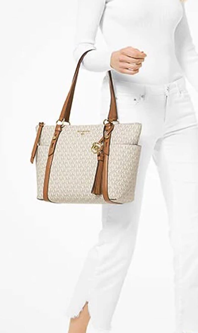 Sullivan Medium Logo Top Zip Tote Bag