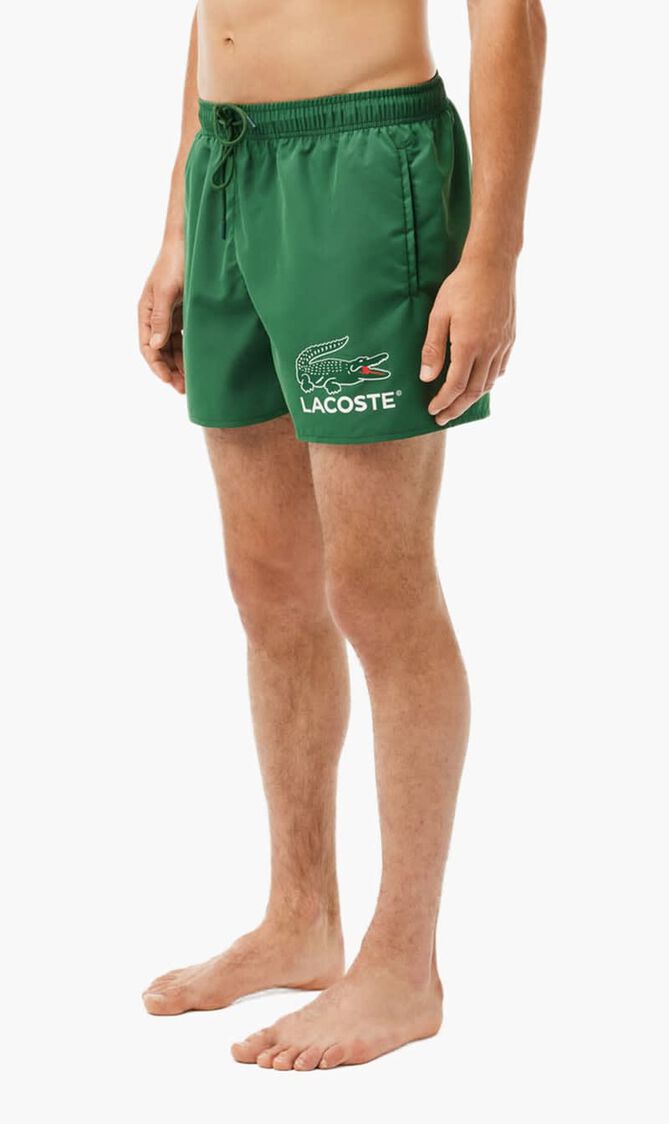 Croc Print Swim Trunks