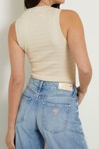 Denisa Striped Jersey Top