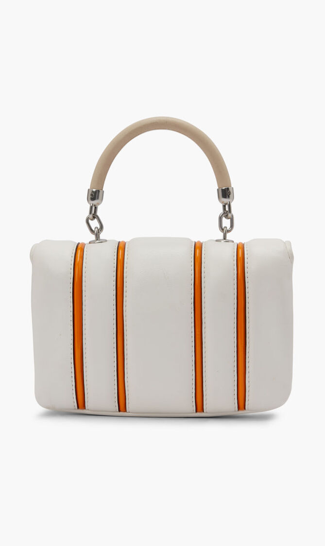 KIRA BOMBE STRIPE MINI TOP-HANDLE BAG