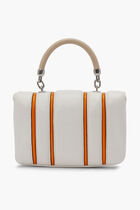 KIRA BOMBE STRIPE MINI TOP-HANDLE BAG