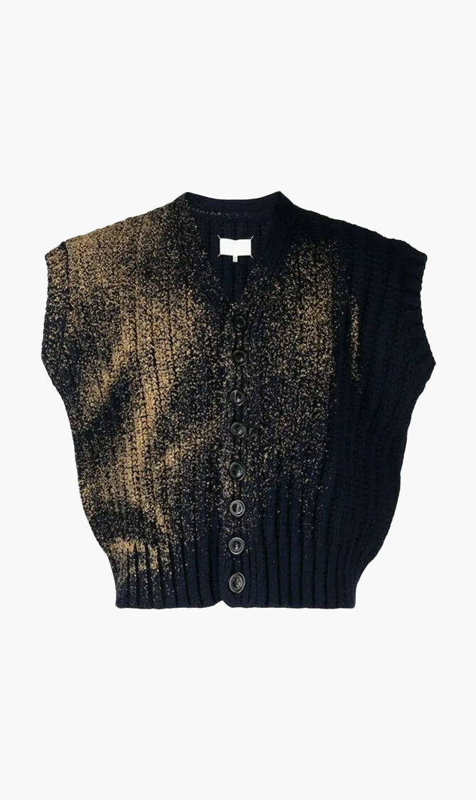 WOOL VEST CARDIGAN