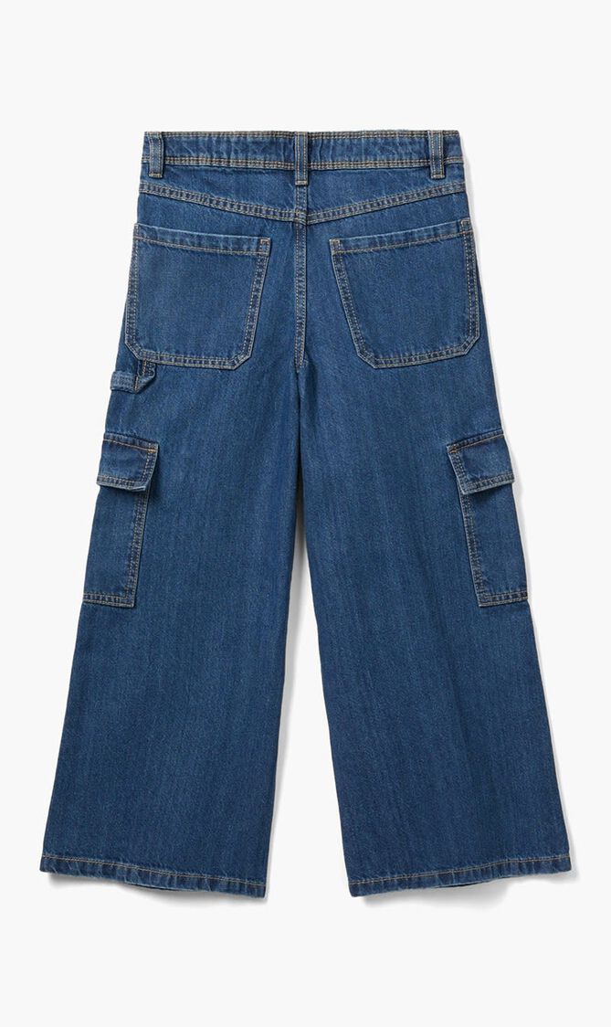 Wide Leg Cargo Jeans