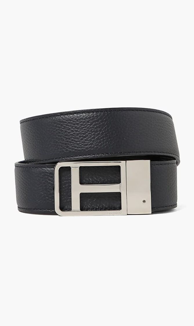 Belt with Logo Buckle