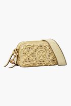 T Monogram Mini Miller Raffia Crossbody Bag