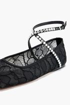Ane Mesh Crystal Ballet Flats