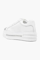 WHITE CALF SILVER SHADE STRASS