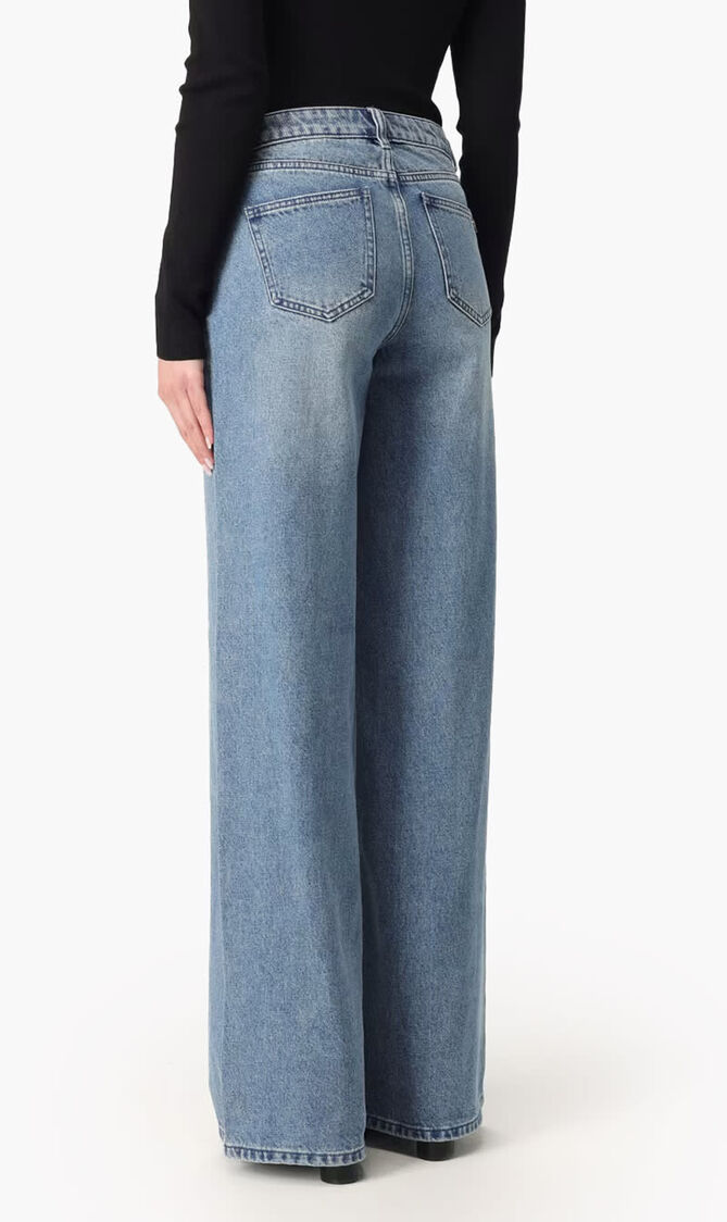 Denim Wide-Leg Jeans