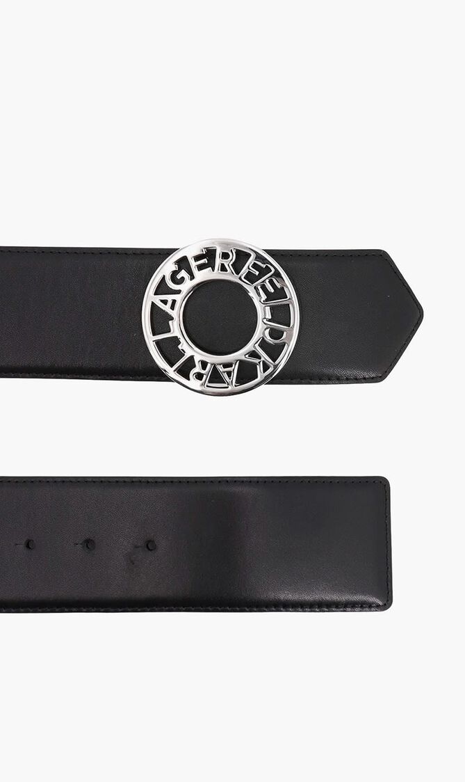 Disk Logo Buckled Belt
