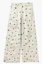 Floral Print Wide Trousers
