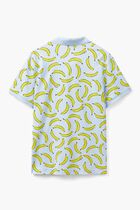 Cotton Polo Shirt with Banana Print