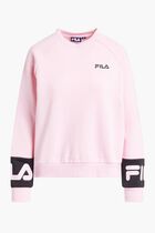 BAITA V NECK SWEAT WITH CUT & SEW AT CUFF