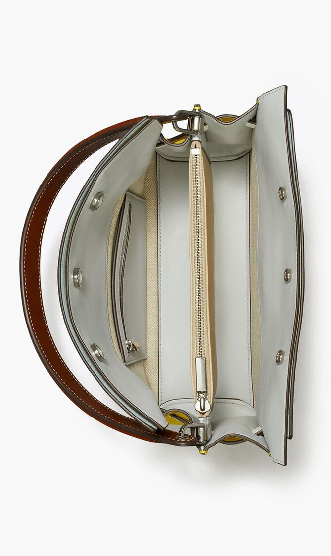 Small Lee Radziwill Snake Embossed Double Bag