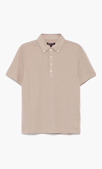 Cotton Blend Piqué Oxford Shirt