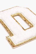 Chenille Sparkle Letter 'D' patch