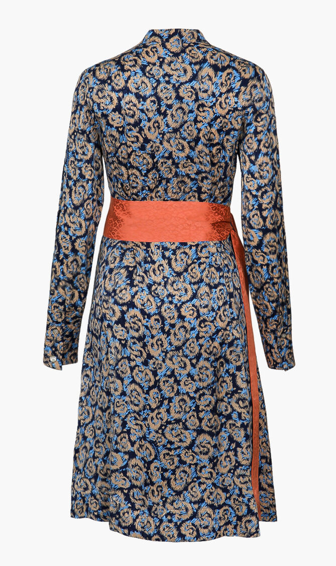 Printed Long Sleeve Dress