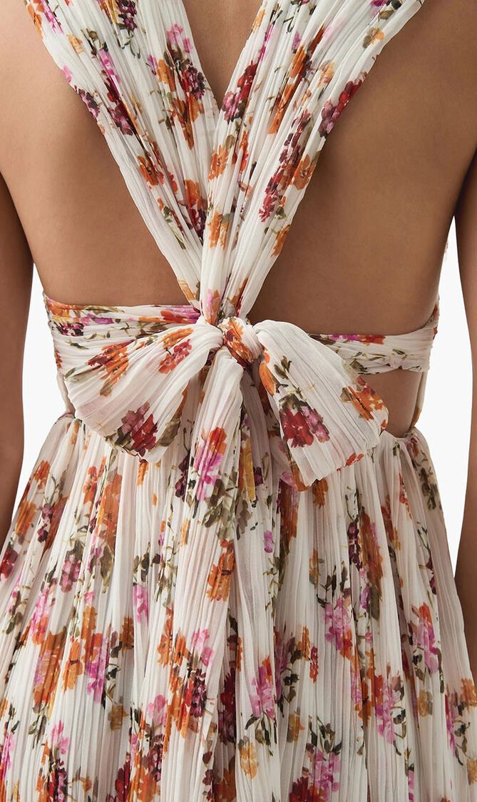 Becoming Bow Back Midi Dress