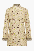 EMBROIDERED SILK TORY TUNIC