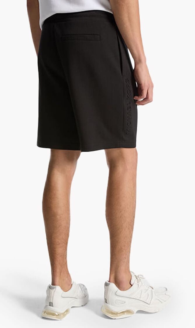 Embossed Logo Cotton Blend Shorts