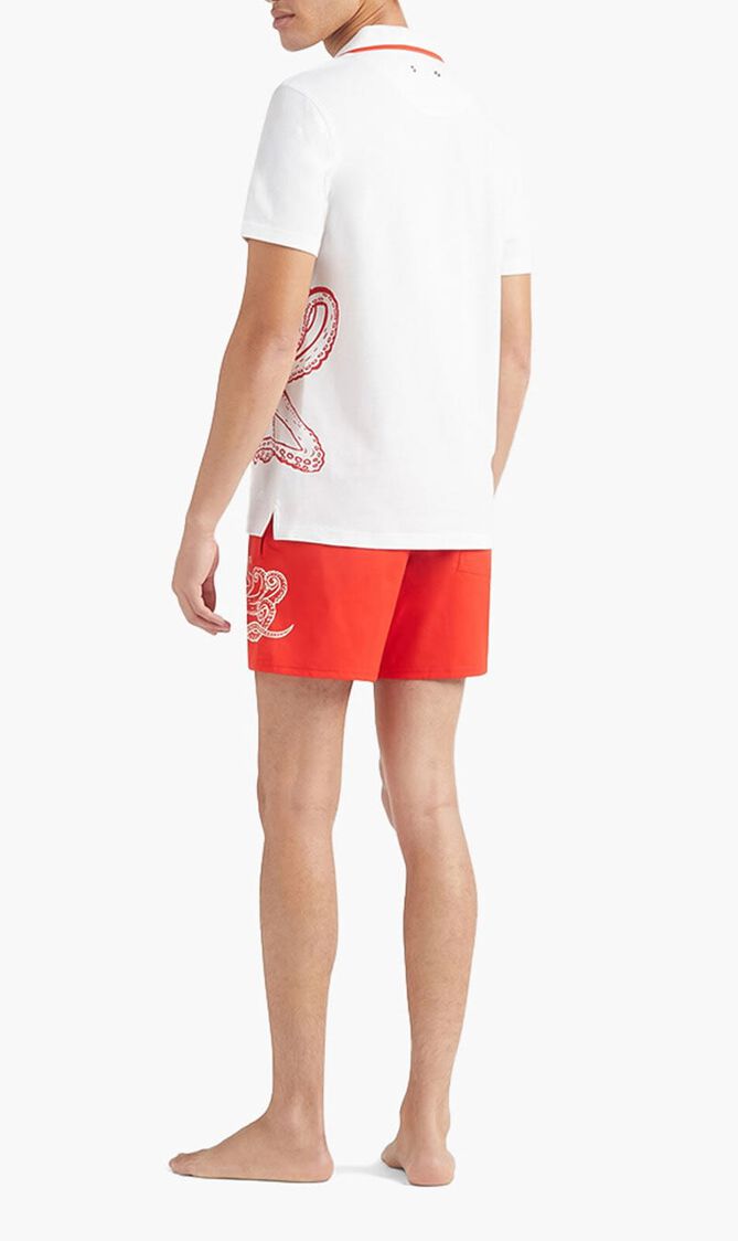 Printed Octopus Polo